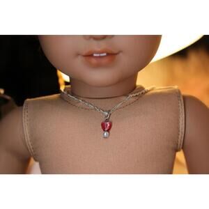 18 Inch Doll Teensy Tiny Heart Pearl Necklace
